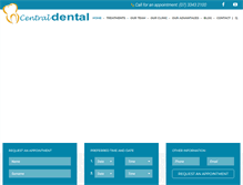 Tablet Screenshot of centraldental.com.au