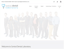 Tablet Screenshot of centraldental.uk.com